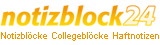 notizblock24.de - Notizblöcke Haftnotizen Haftnotiz-Sets Werbeartikel