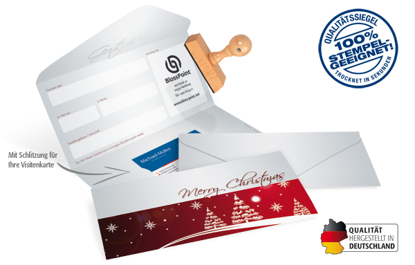 Gutscheinkarte Classic "merry christmas" Gutscheinkarte Classic "merry christmas"