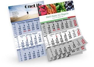 Einblock-Wandkalender 
