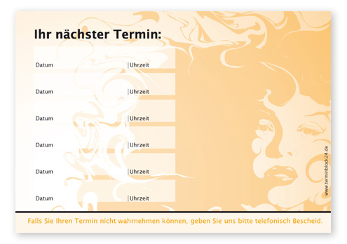Terminzettel "Fire" - 6 Termine Terminzettel "Fire" - 6 Termine