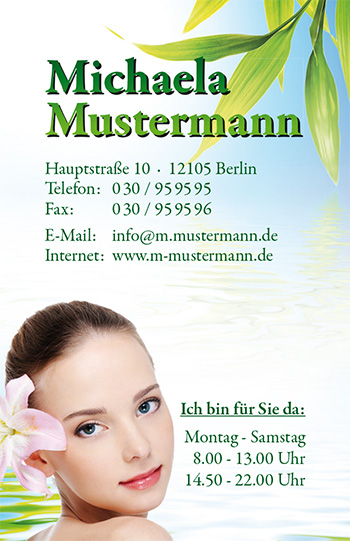 Visitenkarte "Meerjungfrau" Visitenkarte "Meerjungfrau"