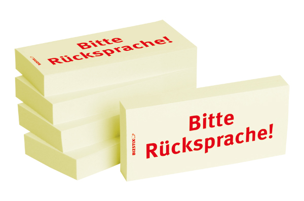 BIZSTIX® Business Haftnotizen "Bitte Rücksprache!" BIZSTIX® Business Haftnotizen "Bitte Rücksprache!"