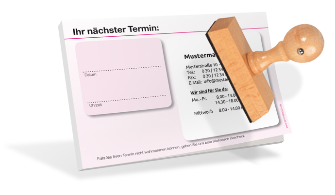 Terminzettel für deinen Stempel  
