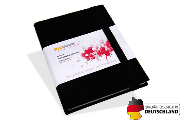 177104 BIZBOOX® Spiegelsamt schwarz DIN A5 BIZBOOX® Spiegelsamt schwarz DIN A5