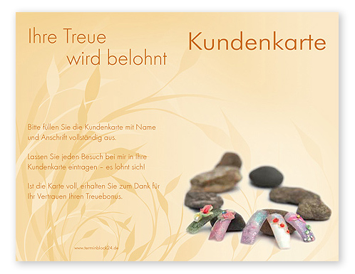 Kundenkarte "3D Nail Art"