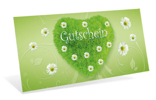 1209010228 Gutscheinkarte Classic "grünes Herz" Gutscheinkarte Classic "grünes Herz"