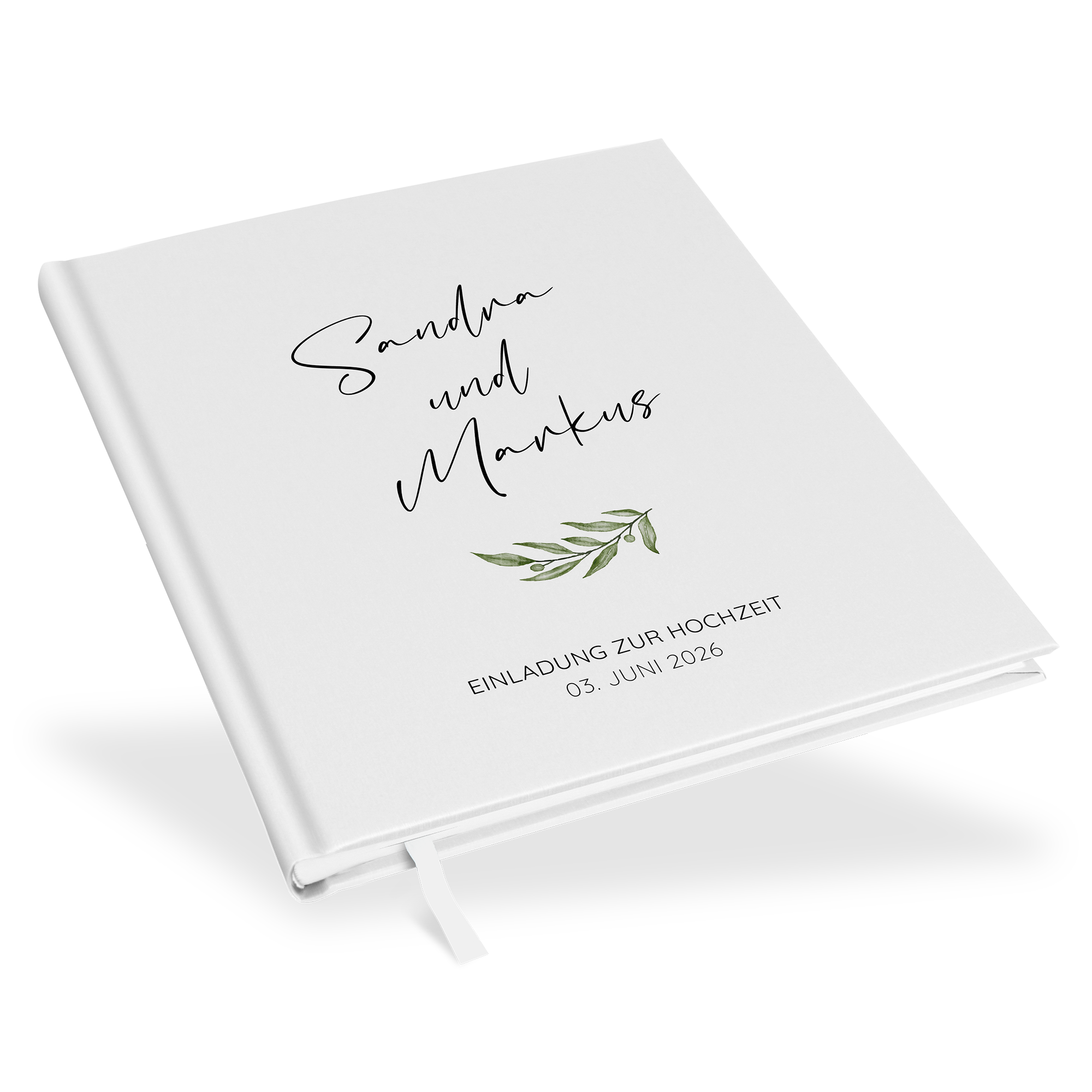 Gästebuch Hochzeit - Minimalistisch "Olivetta"