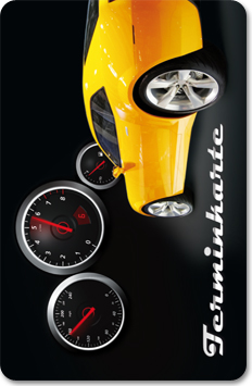 Terminkarte "racer" Terminkarte "racer"