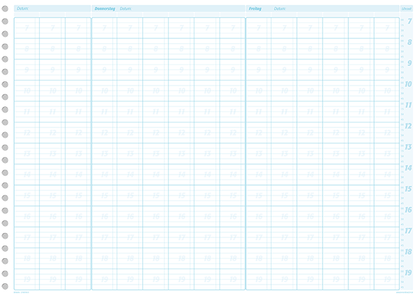 Terminplaner A3 für mehrere Mitarbeiter Terminplaner A3 für mehrere Mitarbeiter