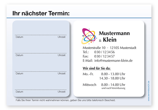 Terminzettel Classic #4.4 Terminzettel Classic #4.4