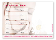 Terminzettel "natural Beauty" - 6 Termine