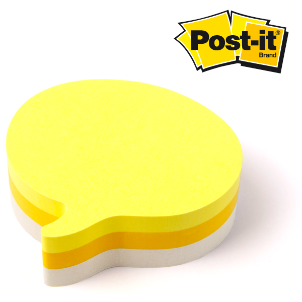 Post-it® Notes Speech Bubble Shaped