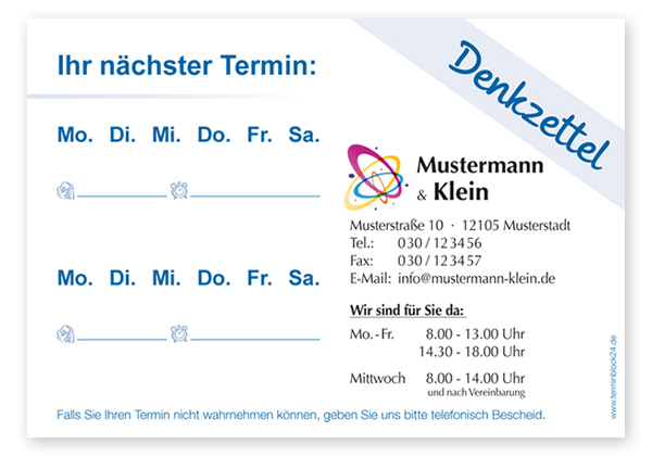 Terminzettel Classic #1.2 Terminzettel Classic #1.2