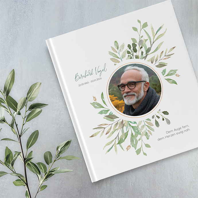 Kondolenzbuch - Eucalyptus Crown