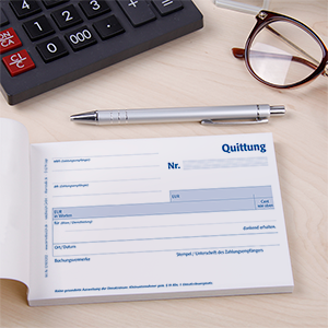 1219010202 Quittungsblock Kleinunternehmer Standard - 3er Pack Quittungsblock Kleinunternehmer Standard - 3er Pack