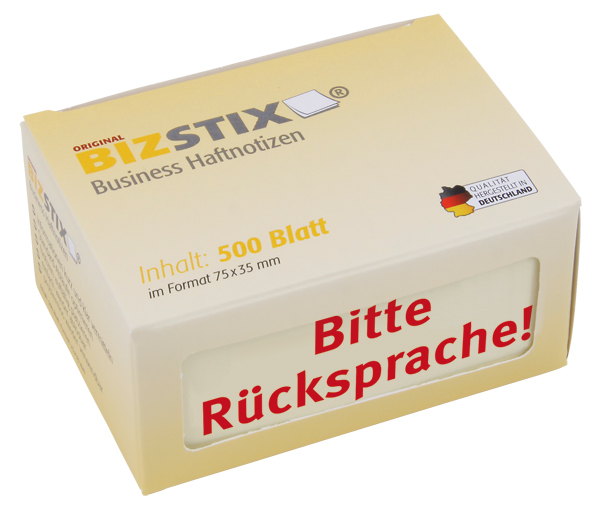 BIZSTIX® Business Haftnotizen "Bitte Rücksprache!" BIZSTIX® Business Haftnotizen "Bitte Rücksprache!"
