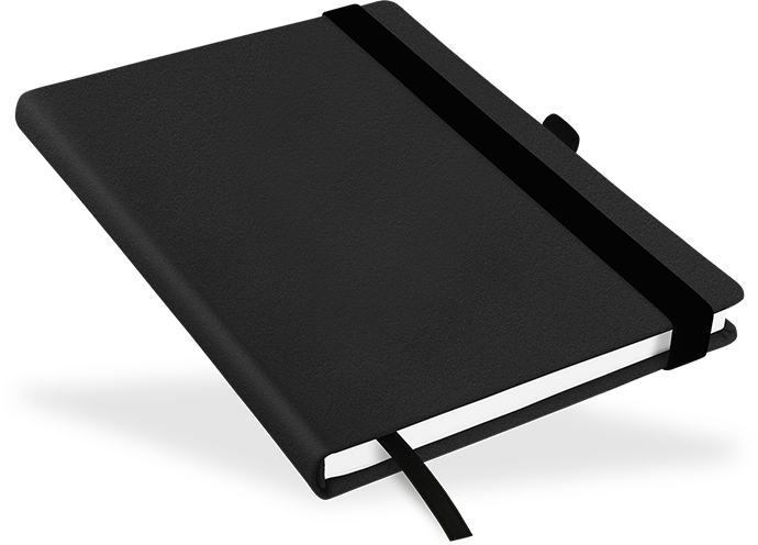 "Recycling-Leder Schwarz" - DIN A5 "Recycling-Leder Schwarz" - DIN A5