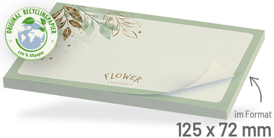 140105024009 BIZSTIX® Recycling Haftnotizen 125 x 72 mm BIZSTIX® Recycling Haftnotizen 125 x 72 mm
