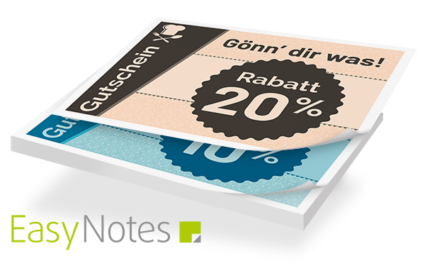 EasyNotes Haftnotizen 100 x 72 mit zwei Wechselmotiven