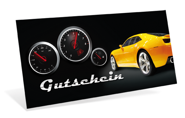 Gutscheinkarte Classic "racer"