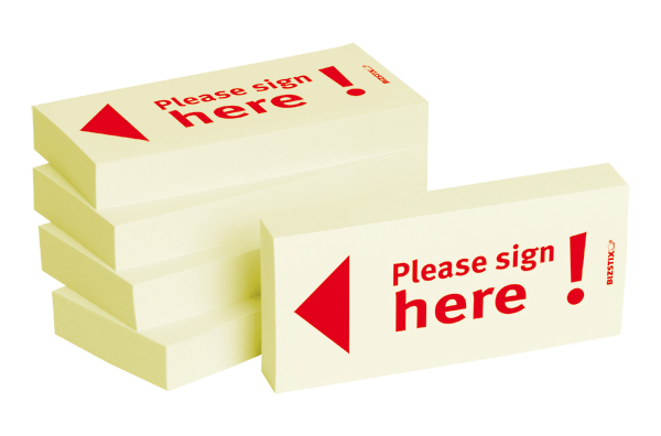 BIZSTIX® Business Haftnotizen "Please sign here!" BIZSTIX® Business Haftnotizen "Please sign here!"