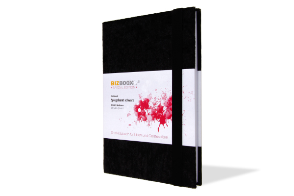 BIZBOOX® Spiegelsamt schwarz DIN A5 BIZBOOX® Spiegelsamt schwarz DIN A5