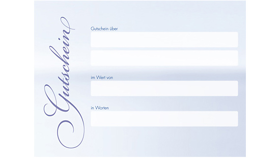 Gutschein-Klappkarten "kühler Tropfen" Gutschein-Klappkarten "kühler Tropfen"