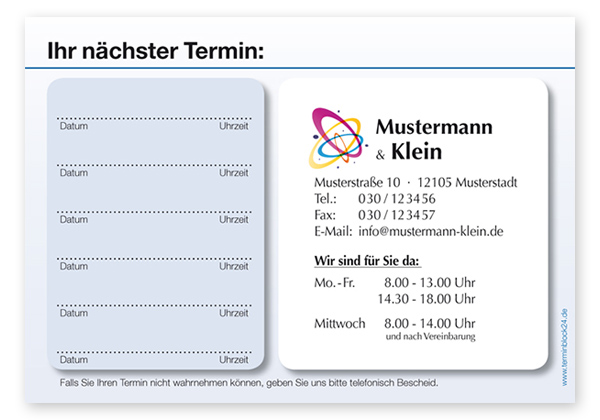 Terminzettel Classic #4.6