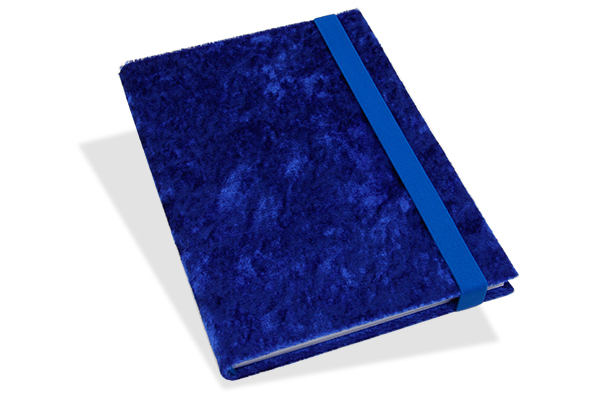 BIZBOOX® Spiegelsamt royalblau DIN A5