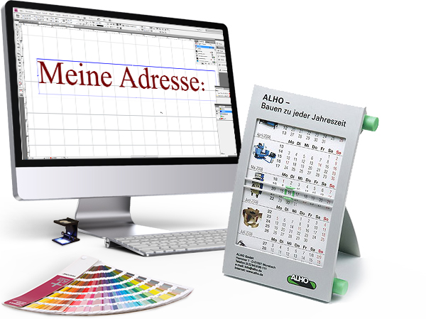 Gestaltungsservice für Tischkalender