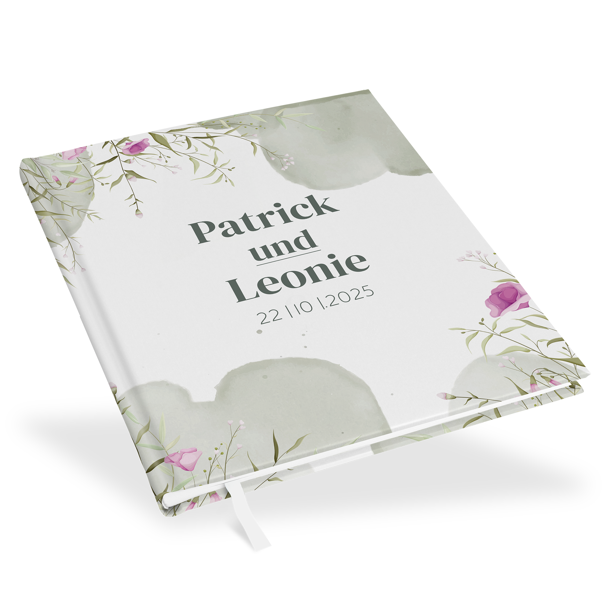Gästebuch Hochzeit -  Aquarell "Wildflower Garden"