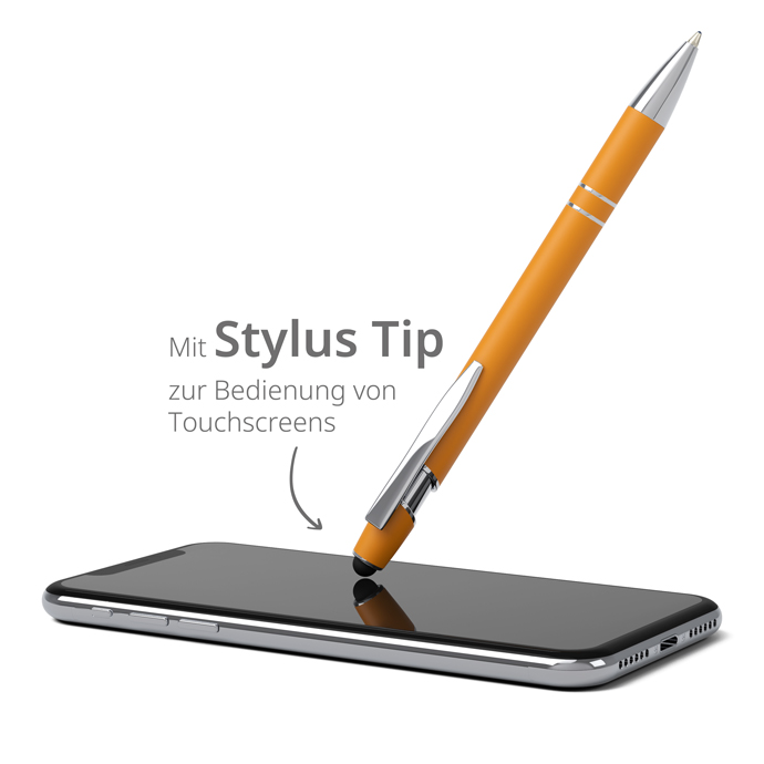 Kugelschreiber Metall mit Softtouch und Stylus Kugelschreiber Metall mit Softtouch und Stylus