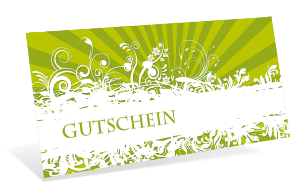 1209010283 Gutscheinkarte Classic "green style" Gutscheinkarte Classic "green style"
