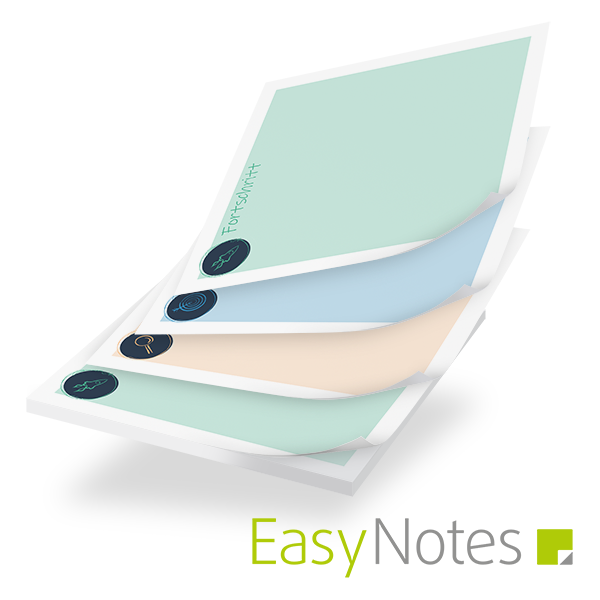 EasyNotes Haftnotizen 72 x 72 mit vier Wechselmotiven