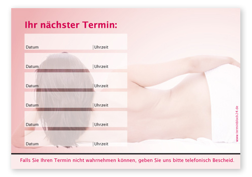 Terminzettel "Auszeit" - 6 Termine Terminzettel "Auszeit" - 6 Termine