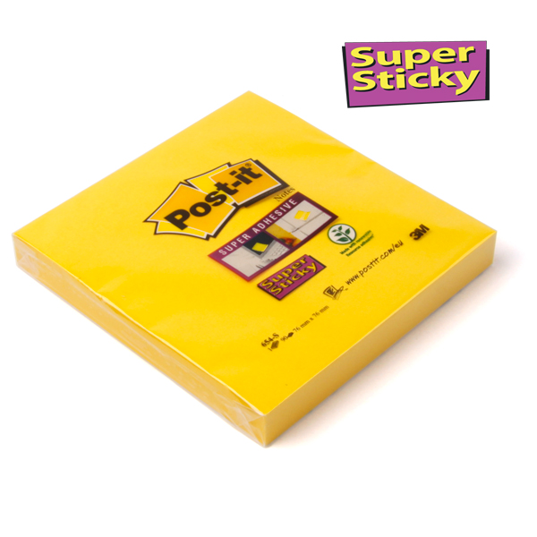 Post-it® Super Sticky Notes 76 x 76 mm narzissengelb Post-it® Super Sticky Notes 76 x 76 mm narzissengelb