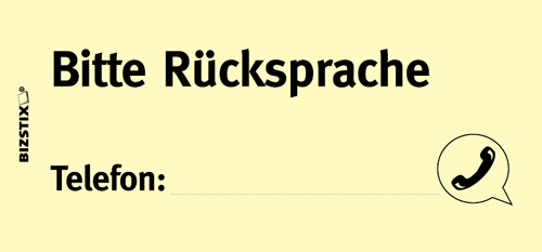 1301010122 BIZSTIX® Business Haftnotizen "Bitte Rücksprache" BIZSTIX® Business Haftnotizen "Bitte Rücksprache"