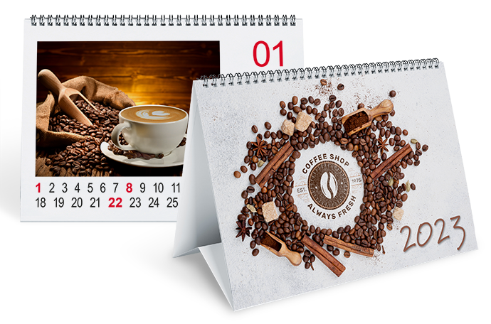 Fotokalender mit Monatsansicht