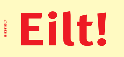 BIZSTIX® Business Haftnotizen "Eilt!" BIZSTIX® Business Haftnotizen "Eilt!"