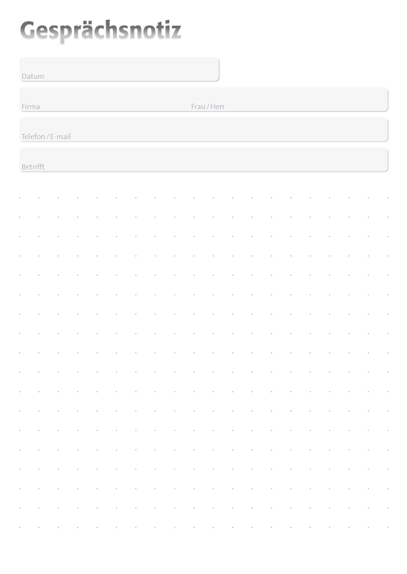 Gesprächsnotizblock A6 punktiert individuell
