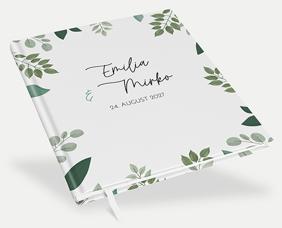 Gästebuch Hochzeit - Greenery "Pure Greenery"