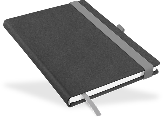 177136 "Recycling-Leder Anthrazit" - DIN A5 "Recycling-Leder Anthrazit" - DIN A5