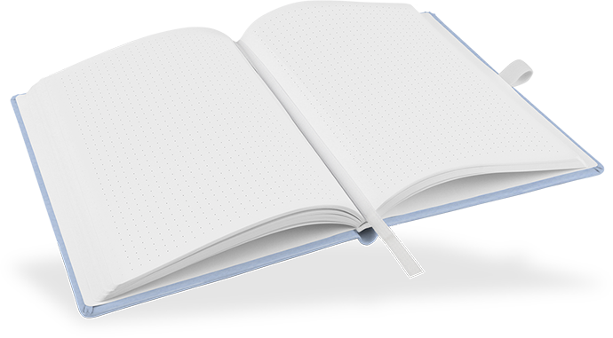 "Light Blue" - DIN A5 mit deinem Umschlagdesign "Light Blue" - DIN A5 mit deinem Umschlagdesign