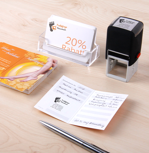 Kundenkarten für den Fußpflegesalon Kundenkarten für den Fußpflegesalon