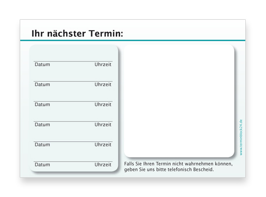 Terminzettel Classic #4 mint