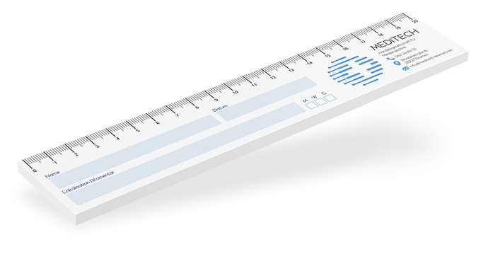 BIZSTIX® Haftnotiz-Wundlineal 20 cm individuell