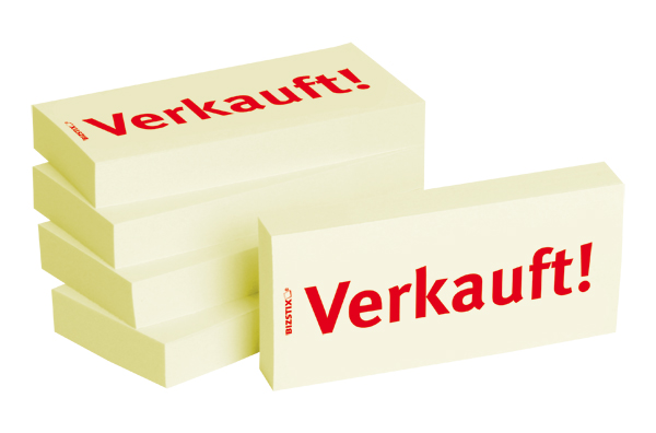BIZSTIX® Business Haftnotizen "Verkauft!" BIZSTIX® Business Haftnotizen "Verkauft!"