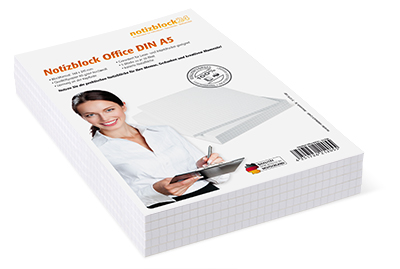 1302010304 Notizblock Office DIN A5 - 5er Pack Notizblock Office DIN A5 - 5er Pack