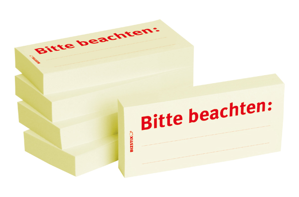 BIZSTIX® Business Haftnotizen "Bitte beachten"